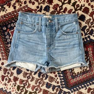 Madewell cutoff jean shorts